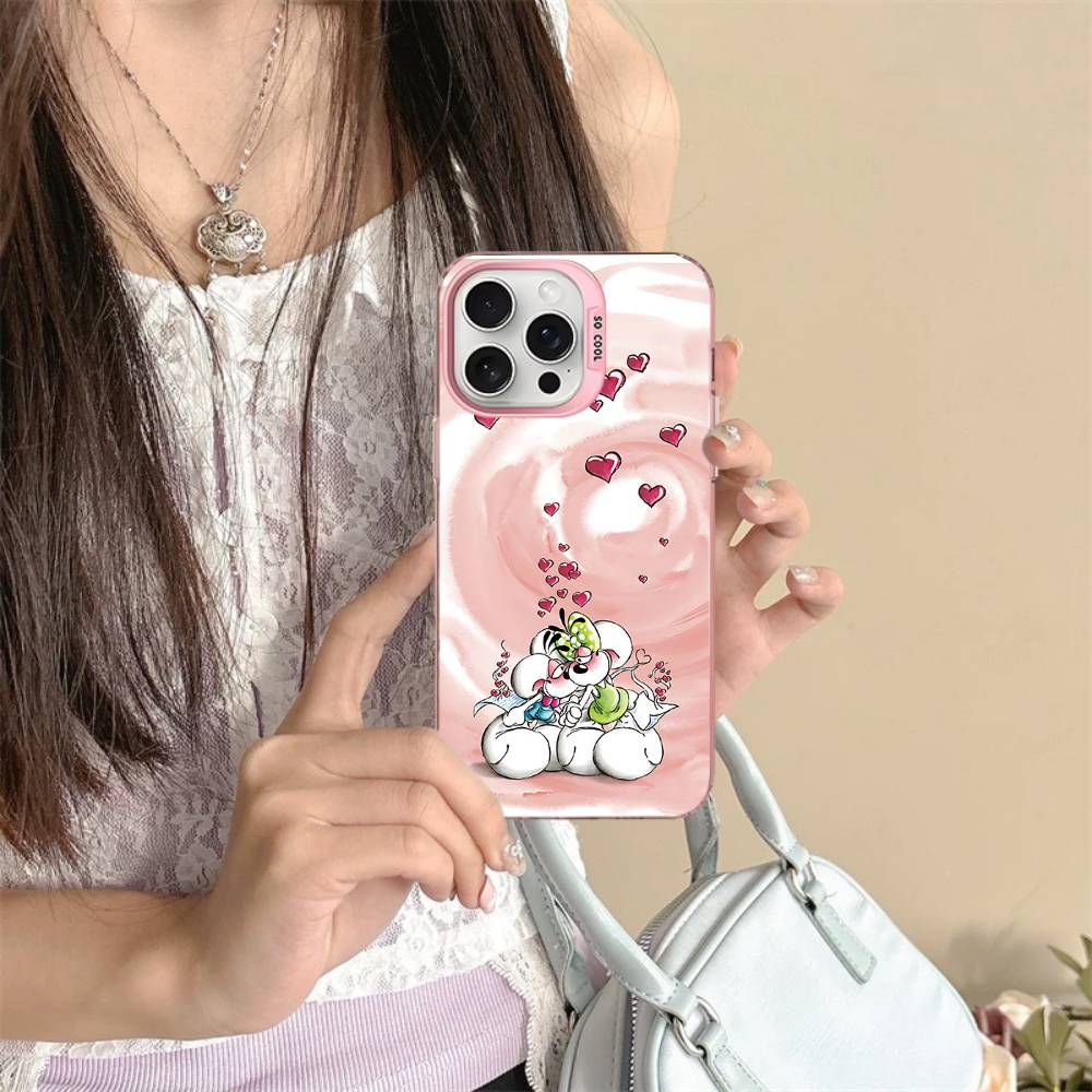Cartoon D-Diddl Phone Case For IPhone 16 15 14 13 12 11 17 Pro MAX Plus Pro Matte Shockproof Cover