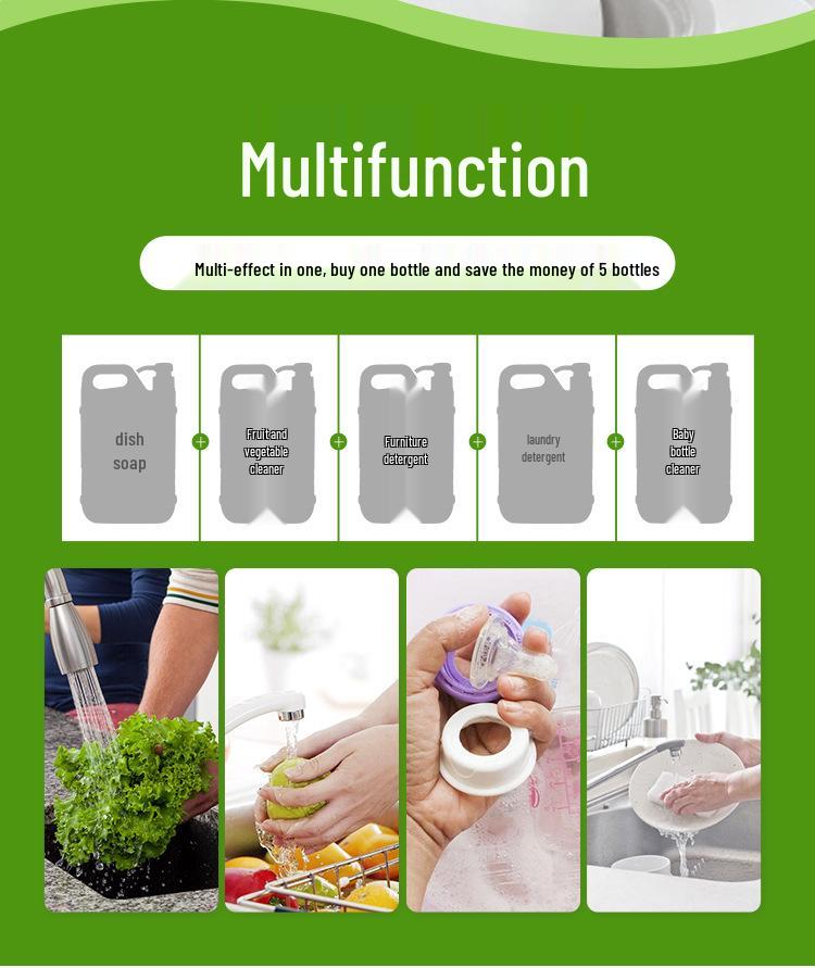 Importiertes hochkonzentriertes Spülmittel für Geschirr, Obst und Gemüse - 450ml