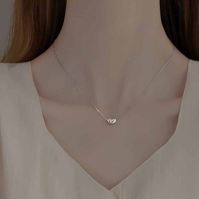 Colier Boabe Norocoase Femei Anul Valului Sens Premium Lanț Claviculă ins Design Nișă Pandantiv