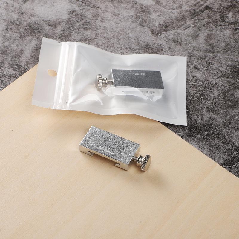 Exclusive Stainless Steel Straight Ruler with Positioning Block and Scribing Limiter - 15/20/30/40cm for Woodworking