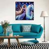 5D DIY Diamond Painting Decorative White Horse and Princess Full Round Drill Scenery Diamond Embroidery Cross Stitch Kits Home Decor Gift