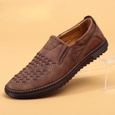 2025 Handgefertigte Herrenschuhe Leder Slipper Atmungsaktive Freizeitschuhe Mode Weiche Sneaker Herren Fahrschuhe Designer Slip-on Ballerinas