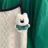 Stuffed Plush Dolls White Puppy Plush Pendant Bag Pendant Plush Toy Cartoon Key Chain  Unisex