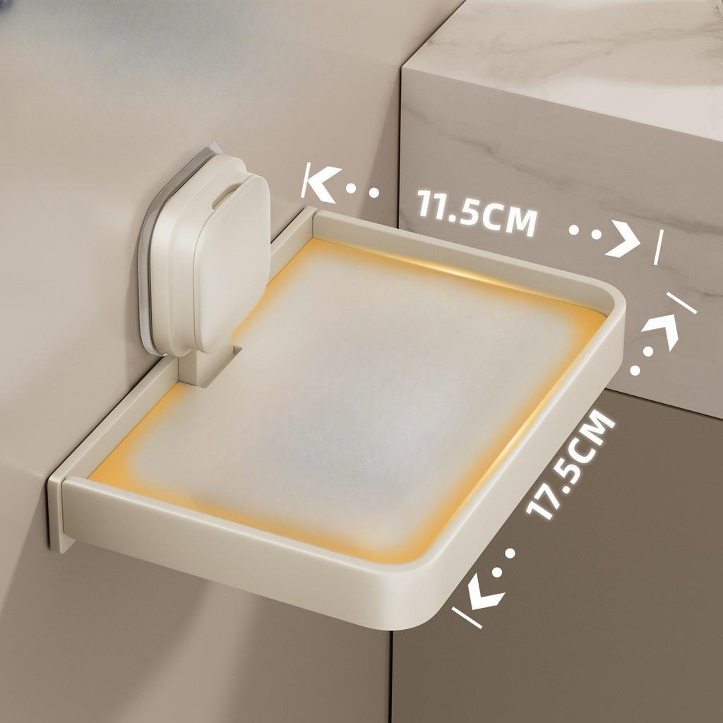 Suction Cup Phone Holder Tissue Holder Wall Mounted Bathroom Tissue Box Multifunctional Storage Rack Storage Artifact