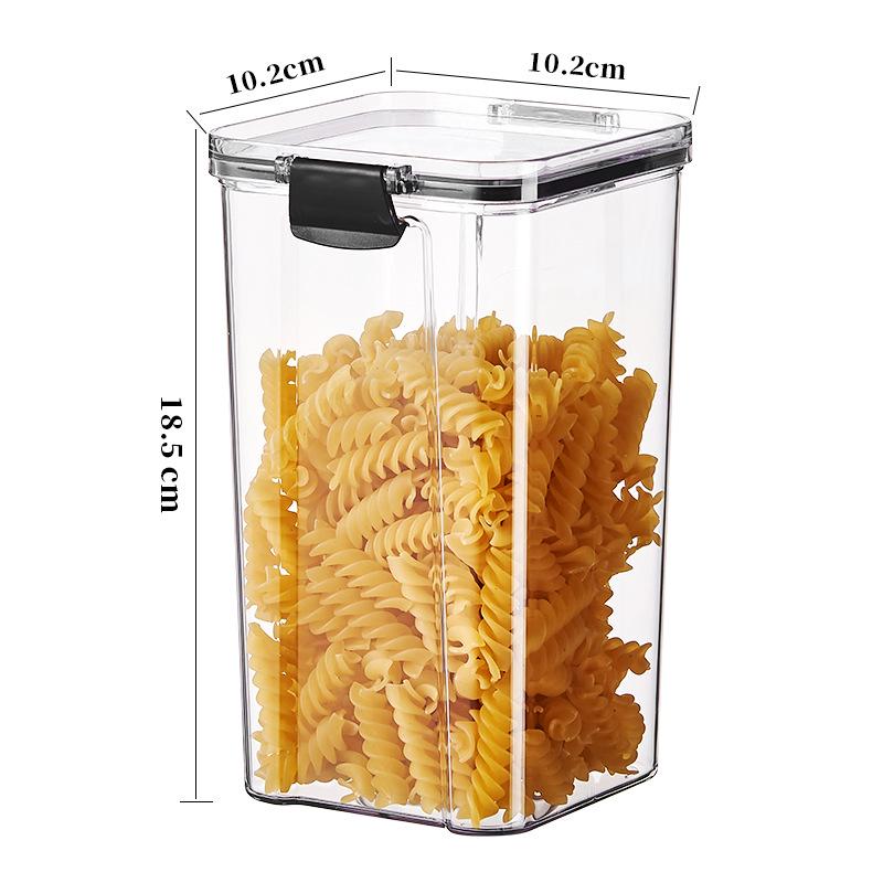 Floral Square Tea Box 460ml with Four Airtight Food-Grade Plastic Compartments