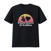 Womens Peace Love and Collies Collie T Shirt Black Large Vintage Washed Versatile Breathable Homme Graphic Unisex Stylish