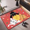 Bathroom Absorbent Floor Mat L Type Dry and Wet Separation Toilet Carpet Toilet Diatom Mud Non-slip Foot Cushion Dirt-resistant