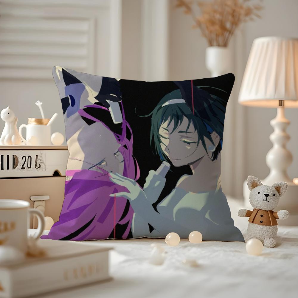 Cushion Cover Pattern Printed Pillowcase For Living Room Sofa Cushion Cover & Bedroom Decor Game A-Alien Stage-Sua And Mizi