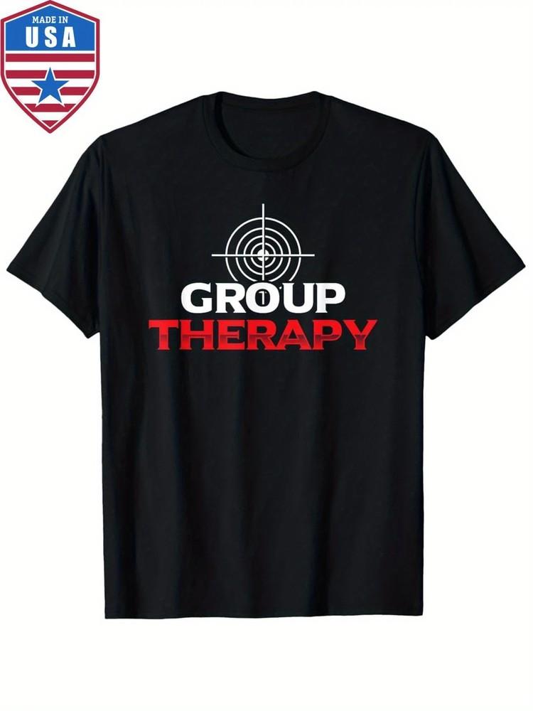 Men039;s Group Relax Gun Range T-ShirtBlack Retro Style with Red amp; White Target Unisex T-Shirt S