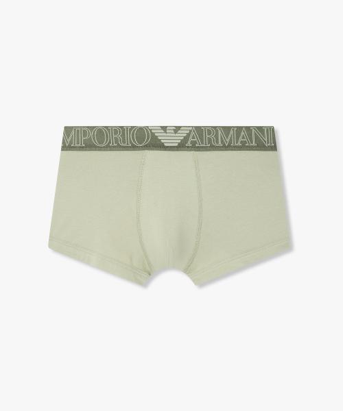 

[Emporio Armani Underwear] Мужские трусы с эластичной лентой с логотипом Outline 0816112007 [Доставка из Кореи] 100% Оригинал Light Green - S