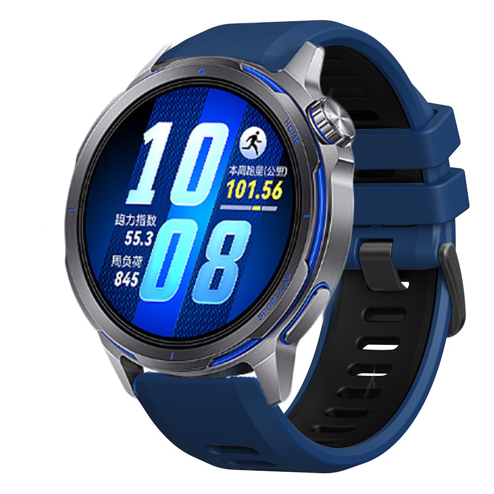 Quick Release 22mm Two-Tone Sport Silicone Wrist band For HUAWEI WATCH GT Runner2 Strap For HUAWEI GT6 GT5 GT4 GT3 46mm bracelet