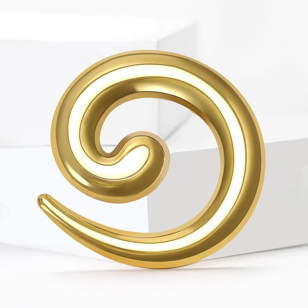 Stylish Stainless Steel Thread Brooches for Women Abstract Geometric Pins Event Party New Gifts Decoration Clothes Accessories