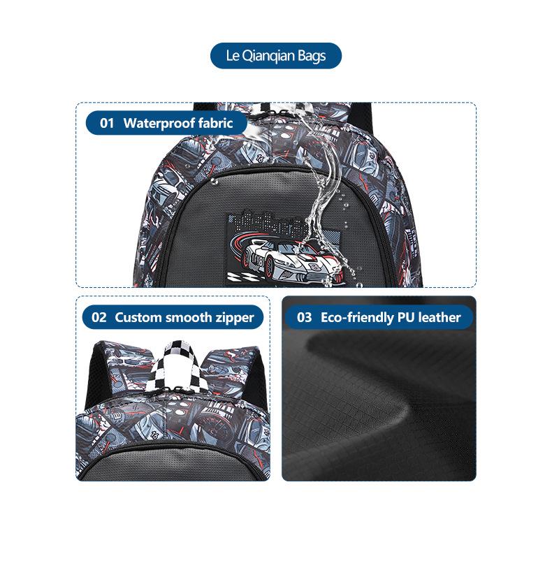 Sonic Kinder Wasserdichter Reise Rucksack: Multifunktional, Trendig, Perfekt für Ausflüge in die Jungen-Grundschule