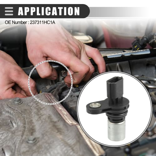 Motoforti CPS Sensor Engine Camshaft Position Sensor Compatible with Nissan Versa 2009-2015 ABS Metal No.237311HC1A Black