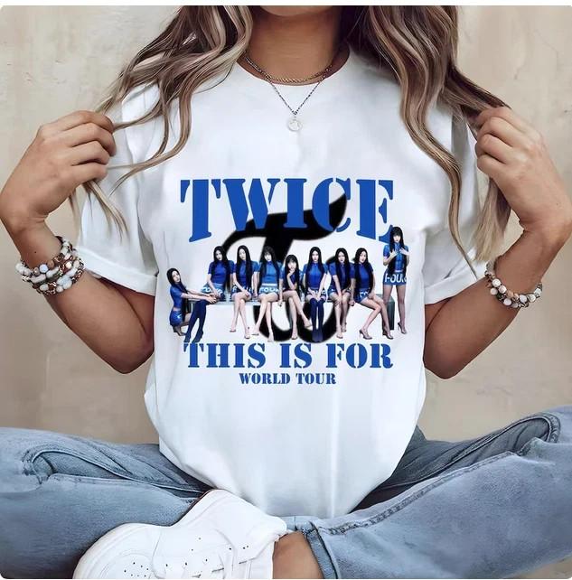 TWICE This Is For World Tour 2026 T-Shirt K-Pop Concert Fan Tee