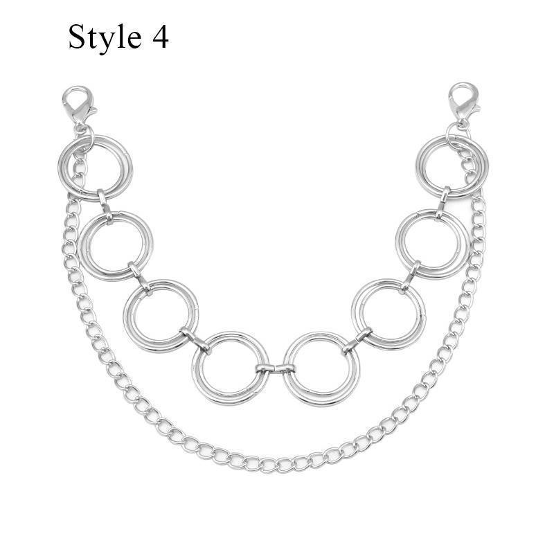 Multi-layer Metal Charms Bag Chain Cross Pendant Backpack Decoration DIY Exquisite Pearl Purse Chain Women Men Bag Accessories