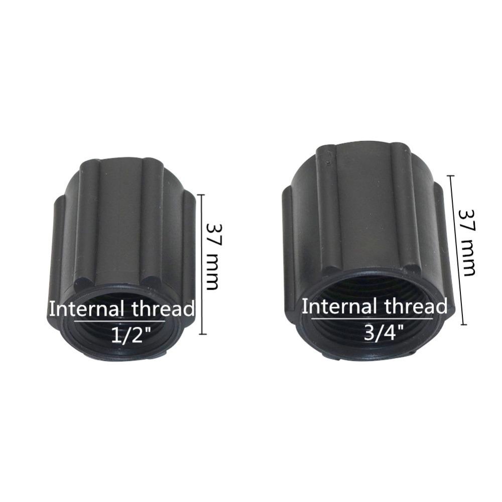 2 Pcs 1/2" 3/4" Female Thread Adapter Garden Sprinkler Water Connector Reducing Conversion Couplings Watering System Fittings