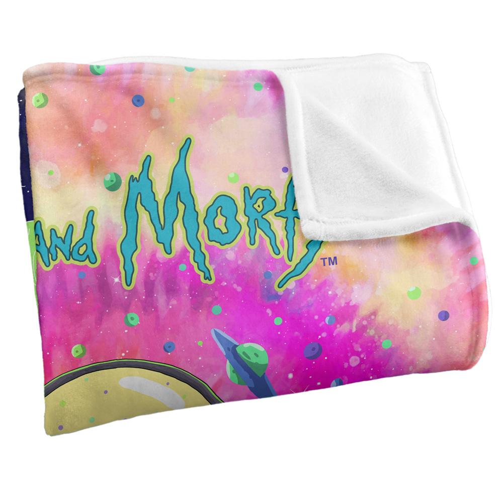 Rick And Morty Space Tripe Blanket