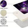 4Pcs Bathroom Shower Curtain Set Purple Rose Bathroom Curtain With 12 Hooks Non Slip Rugs Toilet Cover Mat Bathroom Partition