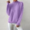 Women's Casual Round Neck Colorblock Pullover Sweater Loose Casual Long Sleeve Contrast Color Top