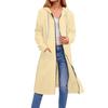 Women's Solid Color Fashionable Loose Zipper Long Cardigan Hooded Sweatshirt Jacket