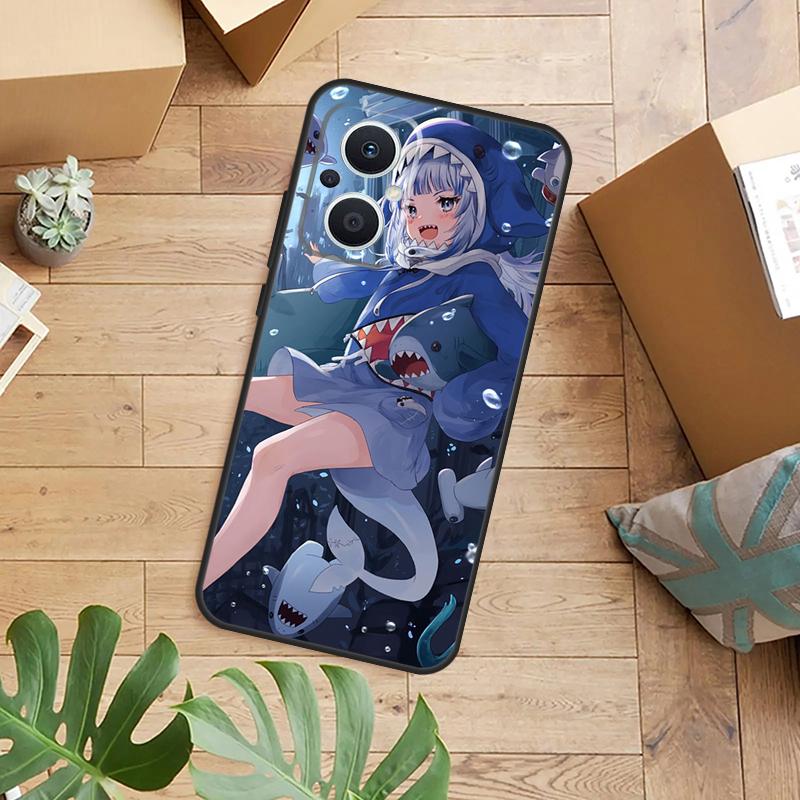 Anime Hololive Gawr Gura Phone Case For OPPO Reno 14 13 12 11 F 10 Pro 8T 7 8 Lite OPPO Find X8 X6 X5 X9 Pro Cover