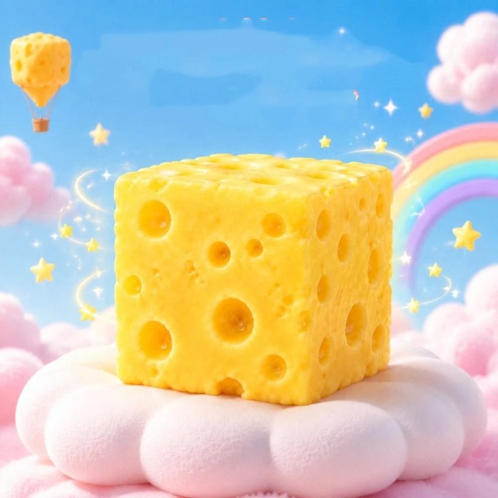 Hand Relax Cheese Squishy Toy Realistic Slow Rebound Fidget Toy Cheese Squeeze Toy for Kids Adults