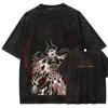 2026 Summer BLEACH Ichigo Vasto Lorde Graphic T‑shirt Vintage Washed Harajuku Unisex Casual Cotton Streetwear Tops