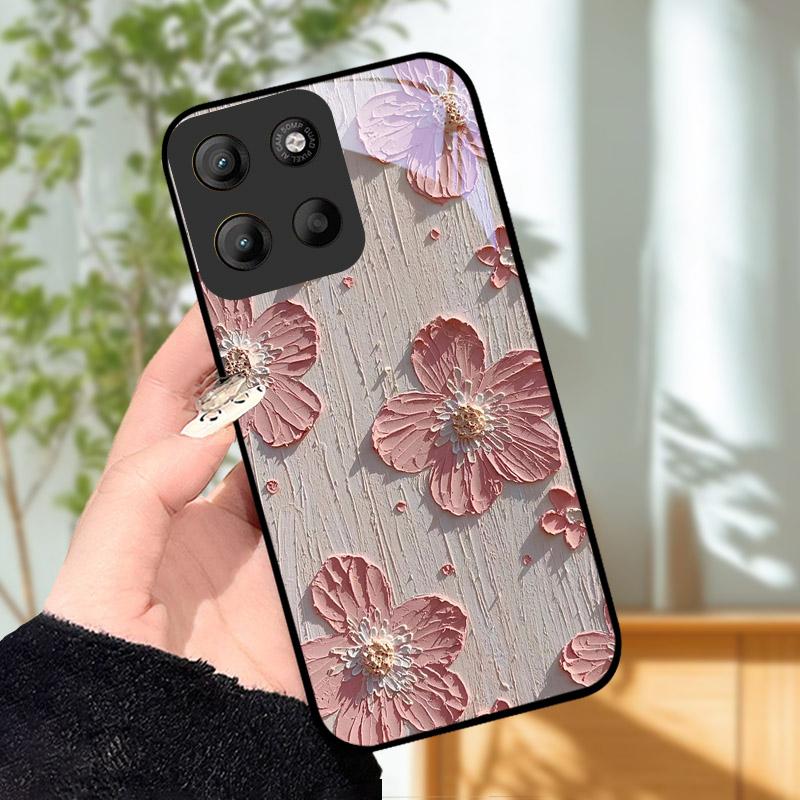 Do etui Motorola Moto G15 Coque Do etui na telefon Motorola MotoG15 Luksusowa osłona na telefon ze szkła hartowanego G 15 Osłona ochronna na aparat