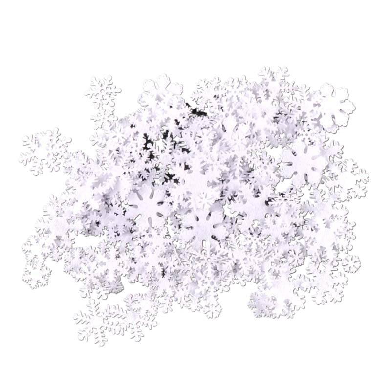 Mini White Snowflake Christmas Decoration Craft Materials (1-3cm)