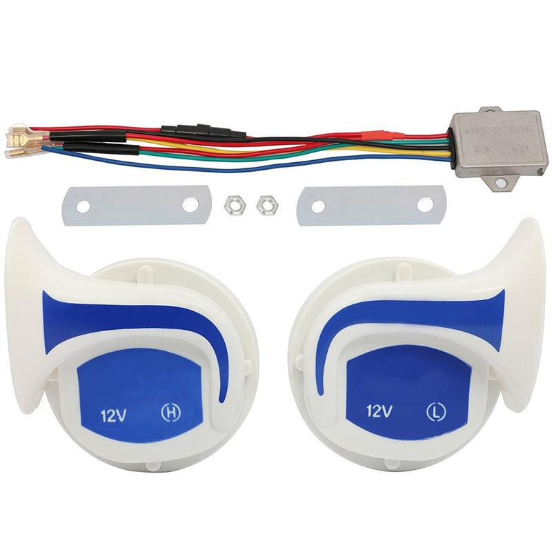 1 Set Home Security Alarm 12V Speakers Automotive 115DB Horn Car Speaker Electric Siren Loud Air Snail Horn