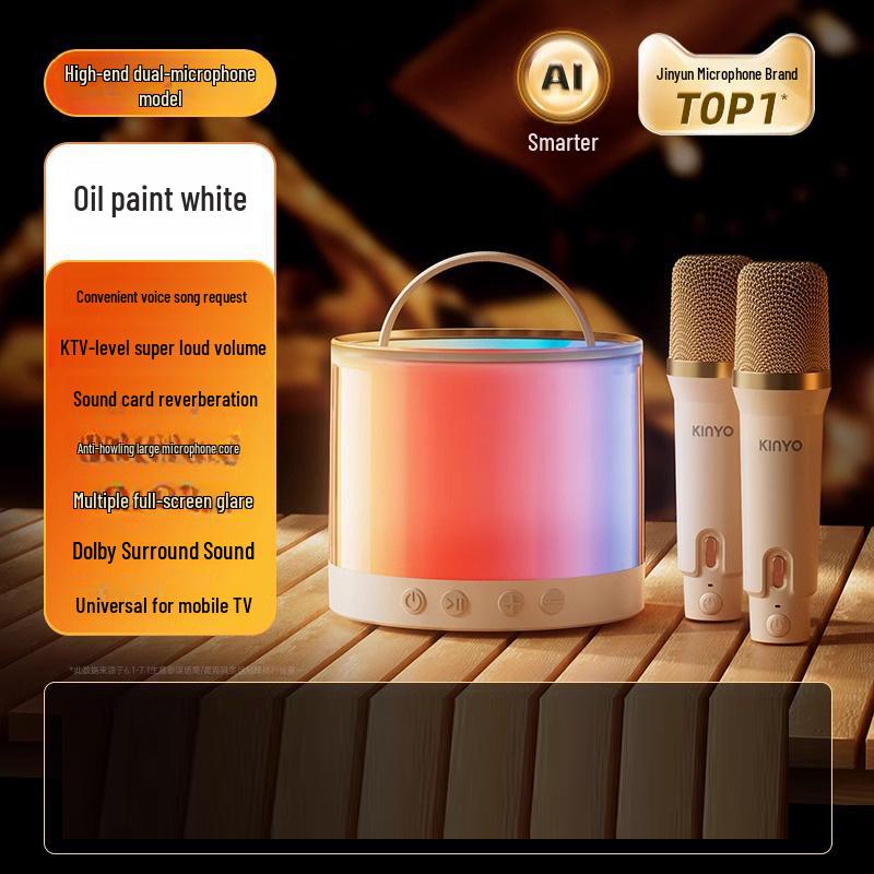 

Мини-караоке-машина K36: Высококачественный двойной микрофон, длительное время работы от аккумулятора, портативная ручная аудиосистема