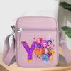 KPop Demon Hunters Letter A-Z Crossbody Bag Women Oxford Cloth Chest Packs Rumi Mira Zoey Girl Phone Shoulder Cartoon Kid Friendly Entertaining Fun