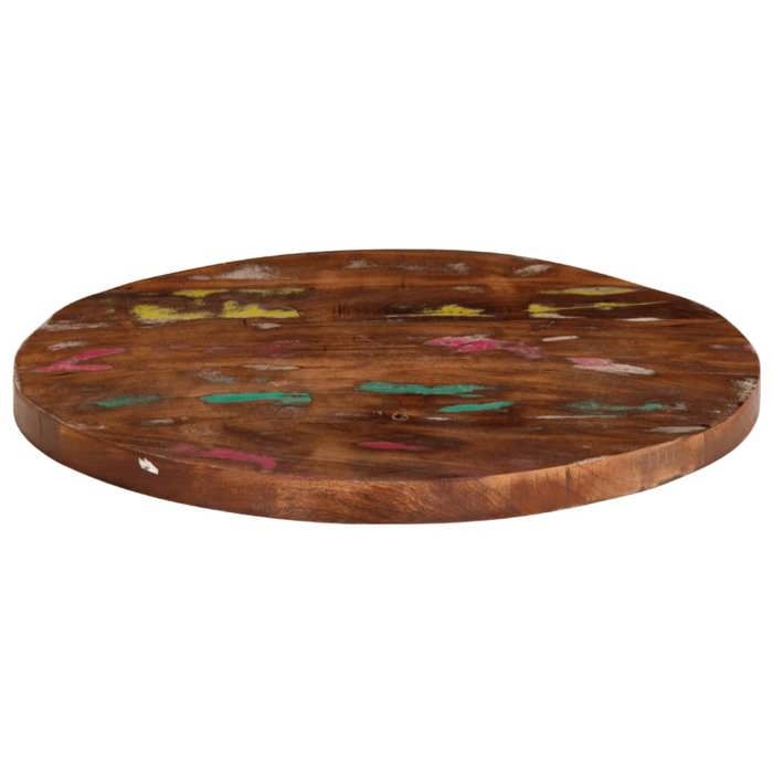 VidaXL Table Top Ø 70x3.8 Cm Round Solid Reclaimed Wood 370041