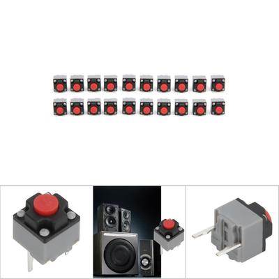 20 Stück 6x6x7,3mm Taktiler Drucktaster Wasserdichter Mikro-Takt-Schalter