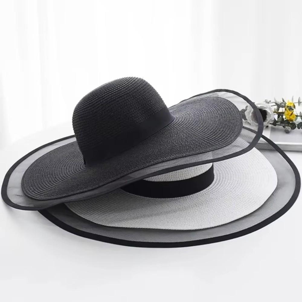 Soft Foldable Sunshade Hat Wide Edge Summer Hat Elegant Beach Hat Women