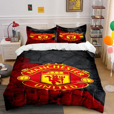 Manchester United Logo Pattern. Bedding Sets Duvet Cover Sets Duvet Covers Pillowcases(1 * Duvet Cover 2 * Pillowcases Without Duvet Insert)