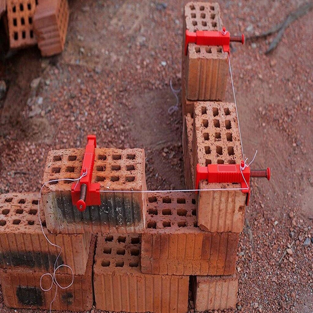 2Pcs Brick Hook Clips Brick Wall Clips for Hanging Leveling Measuring Tool Brick Liner Brick Wall Brick Mounting
