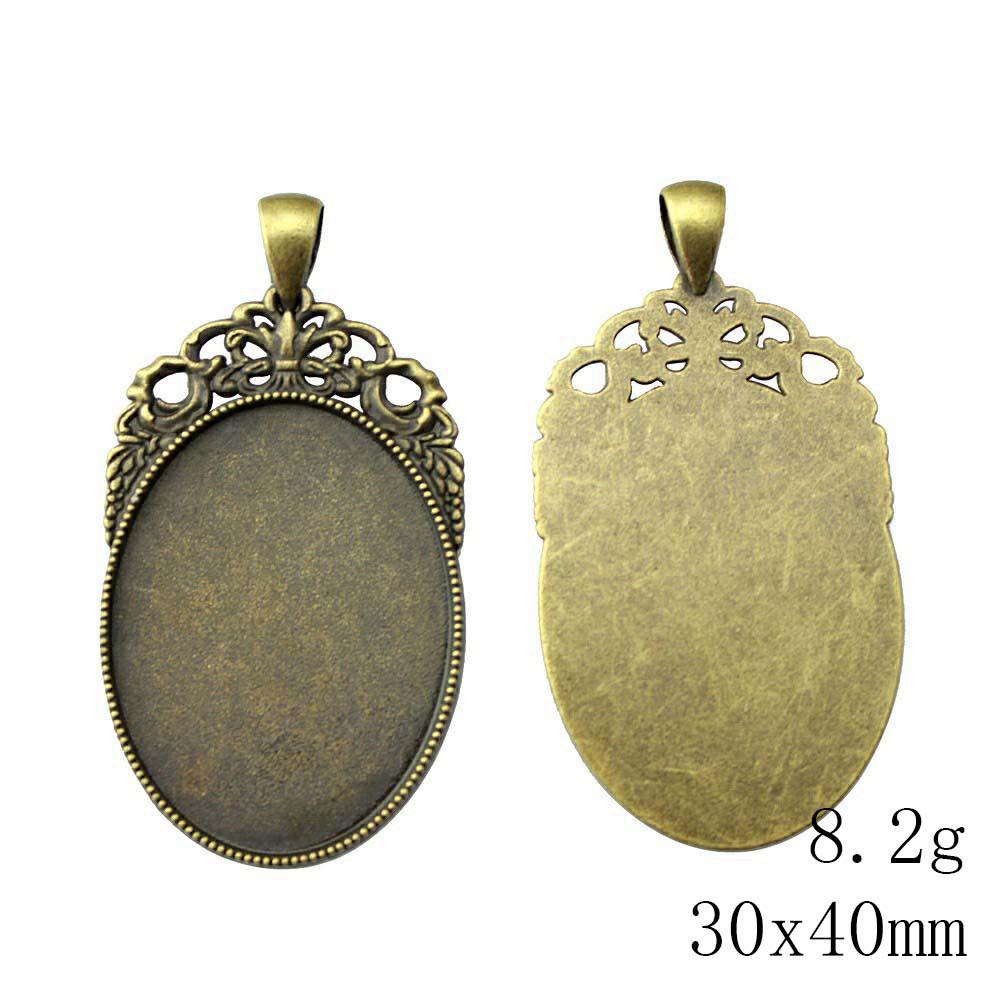 Christmas Decorations Accessories For Making Jewelry Oval Glass Cabochon Base Setting Tray Accessories Parts Ornaments For Home Accessory Parts