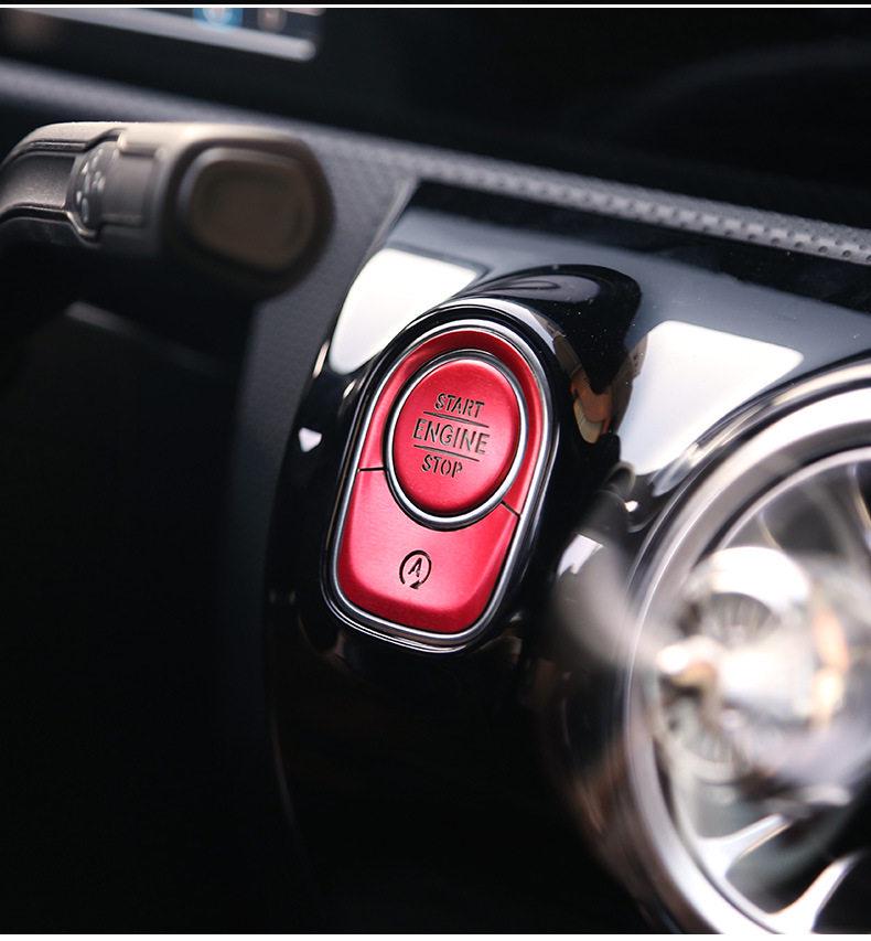 One-Key Start Interior Decor Stickers for Mercedes GLB200, GLA, CLA, A-Class, A180L, A200L