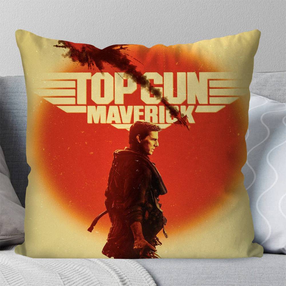 Movie T Top Gun Maverick Pillow Case Square Pillow Bedroom Sofa Leisure Comfort Cushion Car Living Room Home Decoration