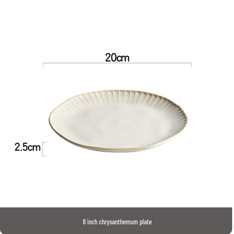 Stylish Round Ceramic Dinner Plate