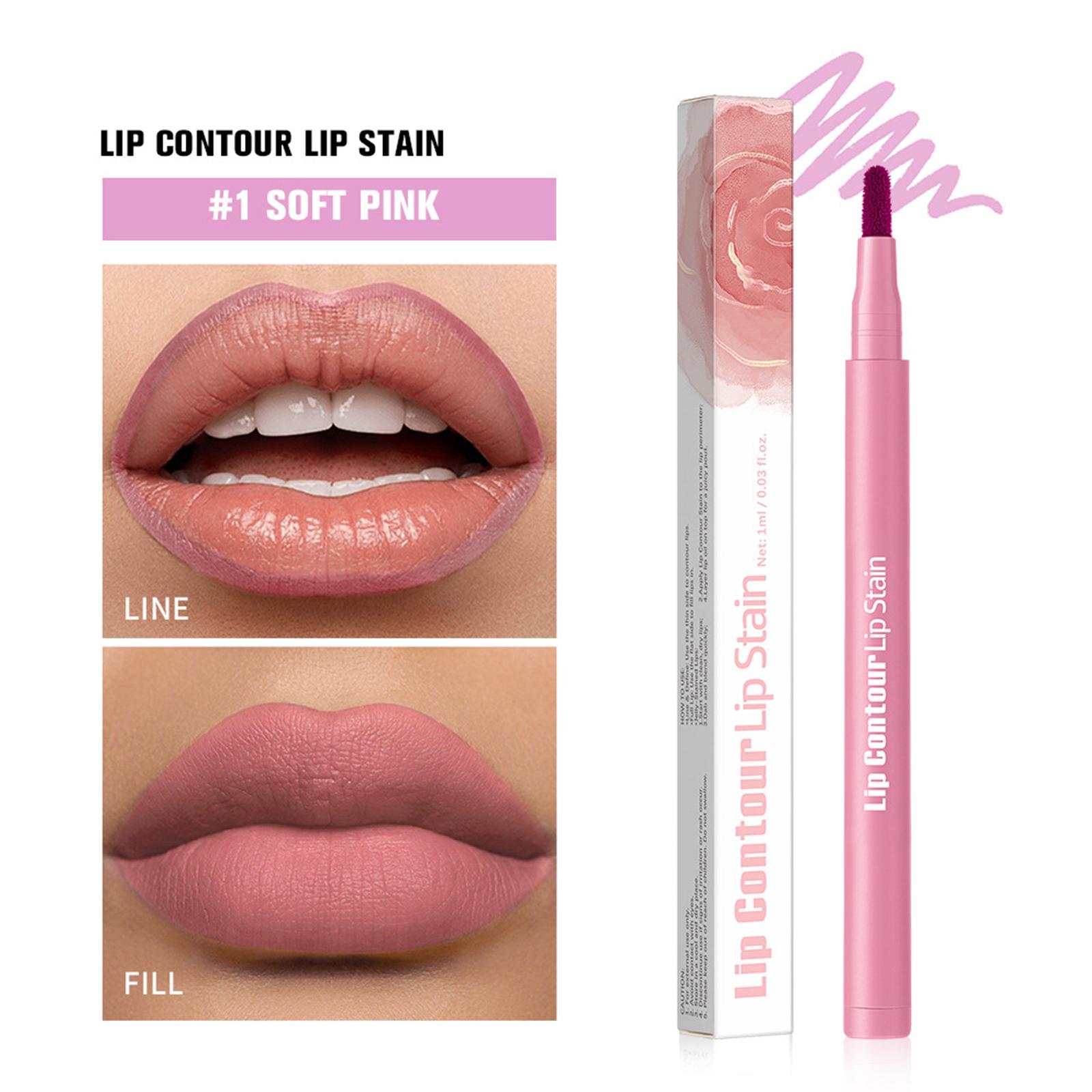 

1Pc Water-resistant Lip Liner Pencil, Long-lasting Smudge-proof Lip Stain with Smooth Application One Size