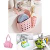 Versatile Kitchen Sink Soap Sponge Holder With Adjustable Strap For Easy Organizing