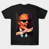 Herren Schwarzes Print-T-Shirt Max Headroom UK 1985 No-Cut Transferpapier Druck Baumwoll-T-Shirt
