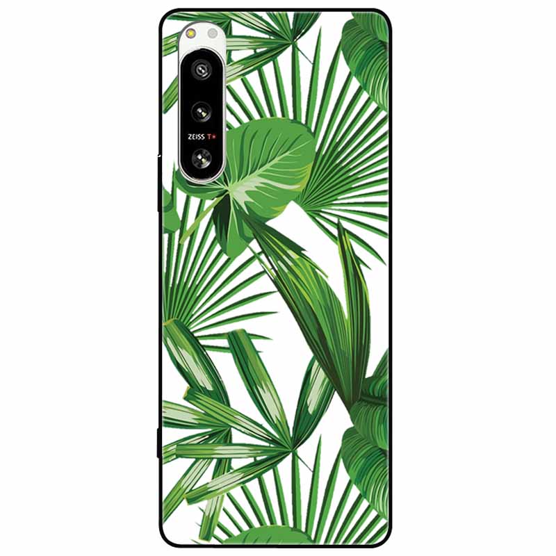 For Sony Xperia 5 IV / 1 IV Case 10IV Soft Silicone Flower Phone Back Cases For Sony Xperia 10 IV V Cover 5IV TPU Bumpers 10V