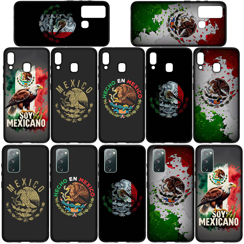 for Samsung Galaxy S24 S23 iPhone 16 15 14 Xiaomi Redmi Note 13 12 11 10 8 Plus 9 Pro Max X XR 14C Phone Case Mexican Mexico Flag OPPO Huawei Cover