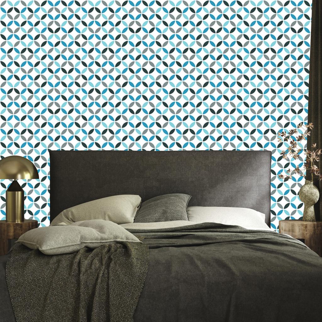 Geometric and retro wallpaper for living room and bedroom 50x1000