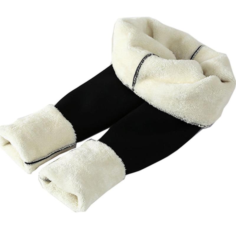 Super Thick Extra Thick Lamb Wool Leggings Cotton Winter Velvet Thickened Outer Wear High Waist Integrated Pants Thermal Pants Cotton Pants