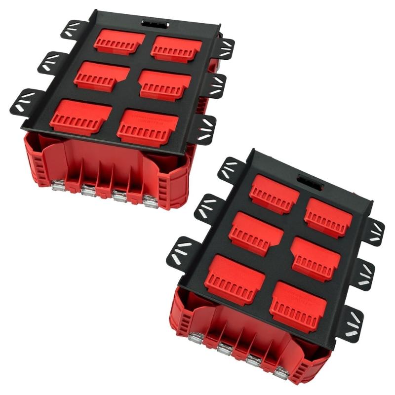 Packouts Wall Mount Metal Mounting Base Storage Toolboxes on Wall or Floor Half Width Plate for Tool Organization